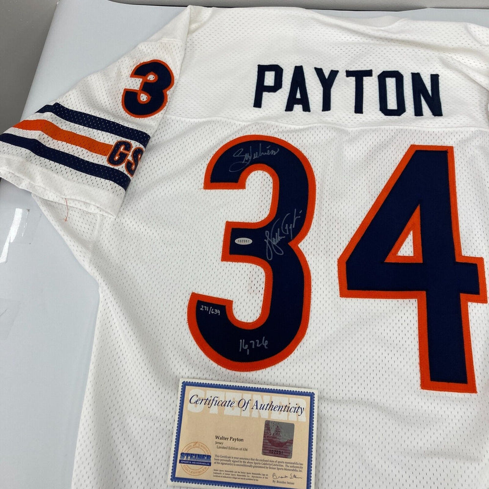 Walter Payton "Sweetness 16,726 Yards" Signed Chicago Bears Jersey Steiner COA