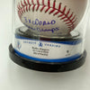 Rollie Fingers Signed Inscribed STAT Baseball Beckett BGS Graded MINT 9