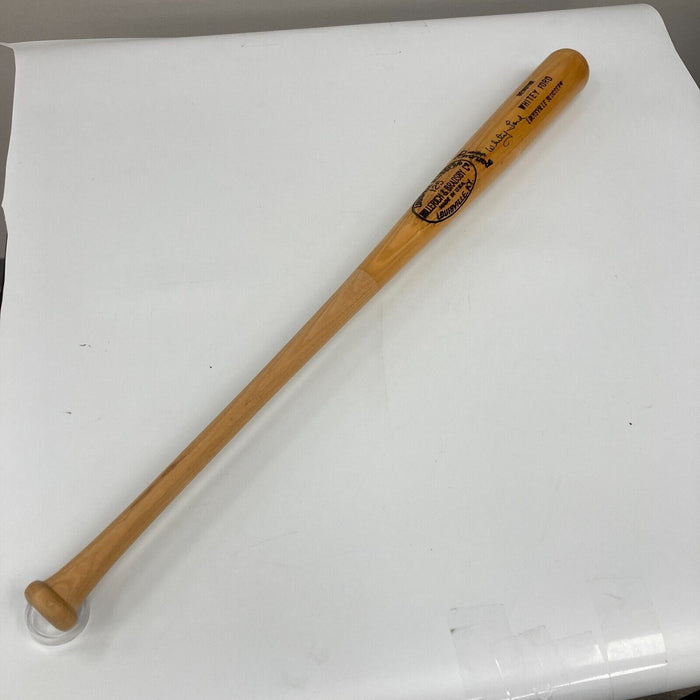 Whitey Ford Signed Louisville Slugger Game Model Baseball Bat JSA COA