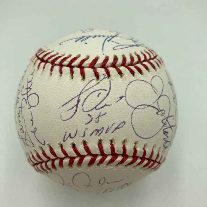 1978 New York Yankees World Series Champs Team Signed W.S. Baseball Steiner JSA