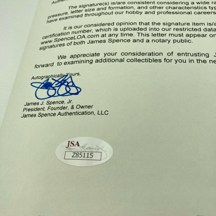 Allie Reynolds Single Signed American League Baseball JSA COA New York Yankees