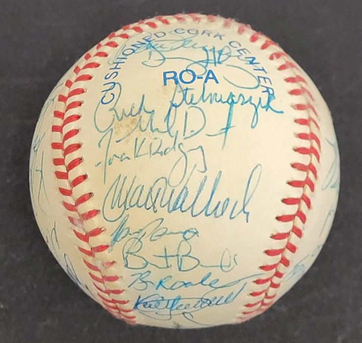 Kirby Puckett 1996 Minnesota Twins Team Signed Baseball JSA COA