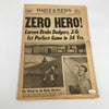 Don Larsen 1956 World Series Perfect Game Signed 1956 Original Newspaper JSA COA