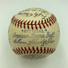 1939 Cleveland Indians Team Signed American League Baseball JSA COA Bob Feller