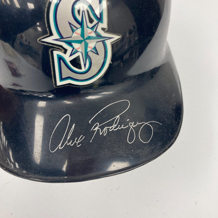 Alex Rodriguez Rookie Era Signed Seattle Mariners Game Model Helmet JSA COA