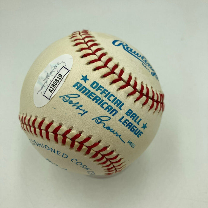 Ken Griffey Jr. & Ken Griffey Sr. Signed American League Baseball JSA COA