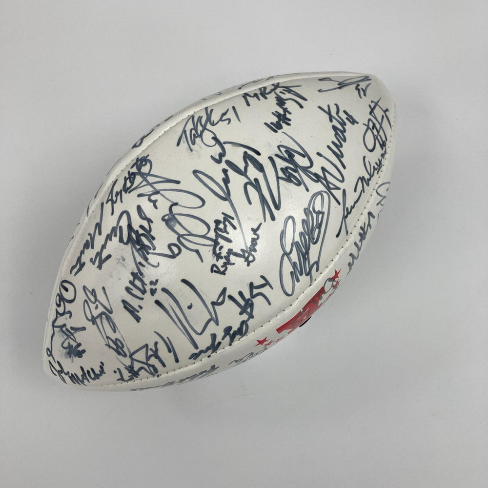 2005 Pro Bowl AFC Champs Team Signed Football Peyton Manning & Drew Brees