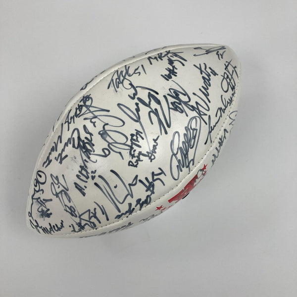2005 Pro Bowl AFC Champs Team Signed Football Peyton Manning & Drew Brees