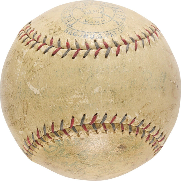 1929 Philadelphia Athletics A's World Series Champs Team Signed Baseball PSA DNA