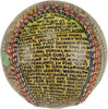 Beautiful Frank Chance Hand Painted George Sosnak Folk Art Baseball 1/1 Signed