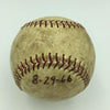 1966 Lew Burdette Signed Game Used American League Baseball With JSA COA