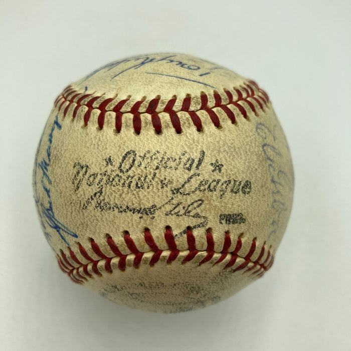 1960 Yankees WS Champs Team Signed Baseball World Series Game Used Baseball JSA