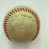 1955 New York Yankees American League Champs Team Signed Baseball JSA COA
