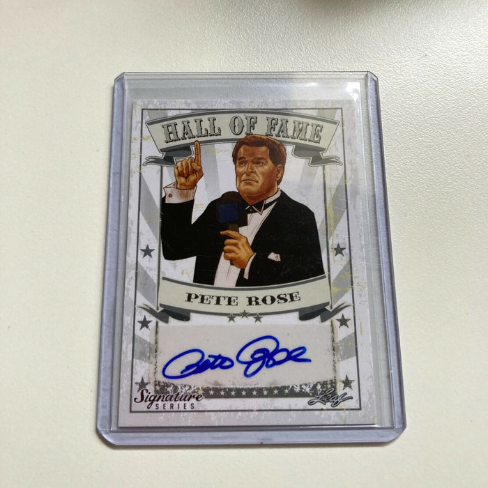 2016 Leaf Pete Rose Auto Signed Autographed Baseball Card