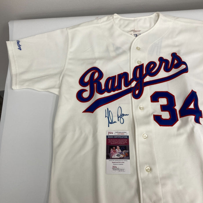 Nolan Ryan Signed Texas Rangers Authentic Game Model Jersey JSA COA