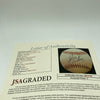 Dwayne "The Rock" Johnson Single Signed World Series Baseball JSA Graded MINT 9