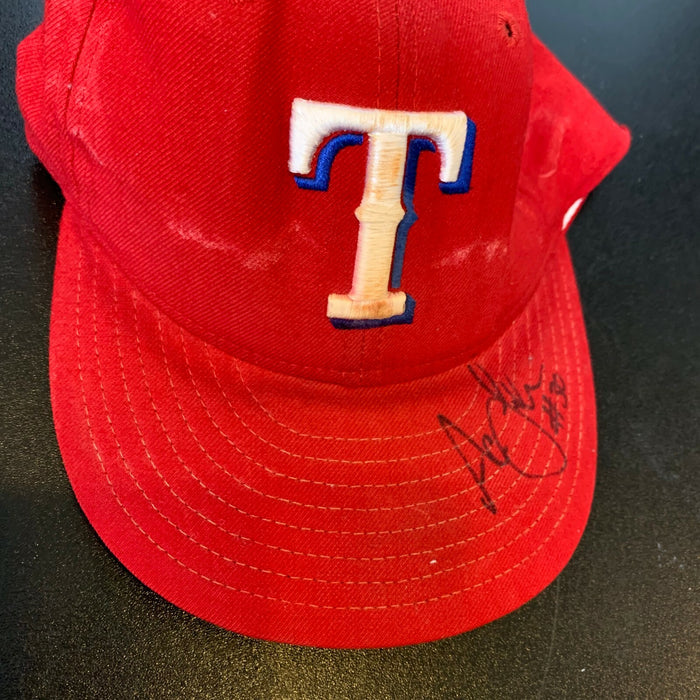 Aaron Sele Signed Game Used 1999 Texas Rangers Hat Cap With JSA COA