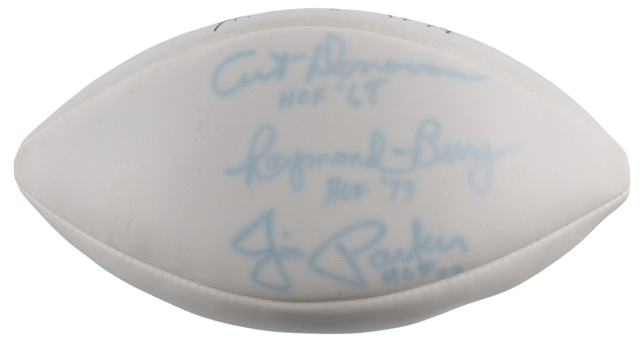 Johnny Unitas Lenny Moore Art Donovan Raymond Berry Colts Signed Football JSA