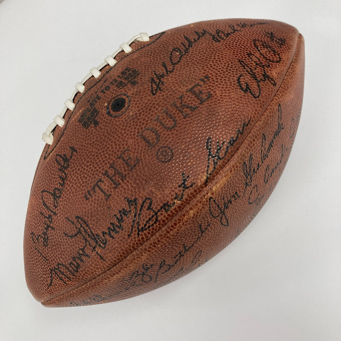 1966 Green Bay Packers Super Bowl 1 Champs Team Signed Football Lombardi JSA