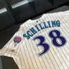 Curt Schilling Signed Authentic 2001 Arizona Diamondbacks Game Issued Jersey JSA