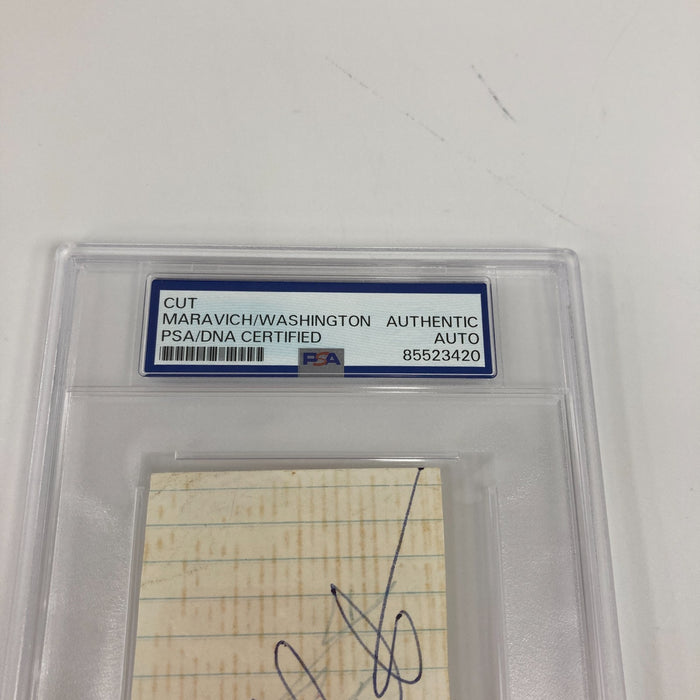 Pete Maravich "Pistol Pete" Signed Cut Signature Auto PSA DNA Certified