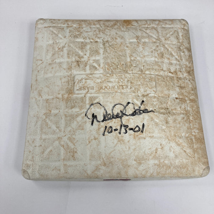 Historic Derek Jeter "The Flip Play" Signed Game Used Base MLB Authentic JSA COA