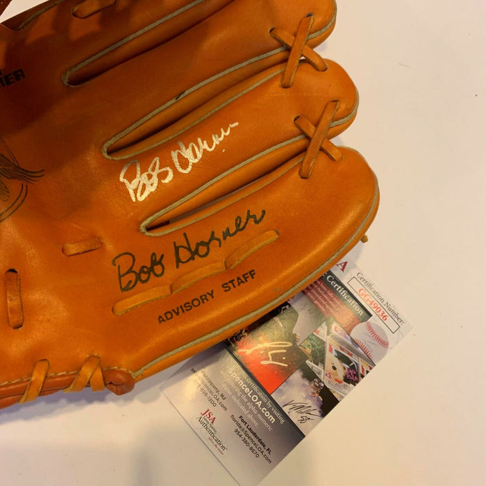 Bob Horner Signed Vintage 1970's Game Model Glove With JSA COA