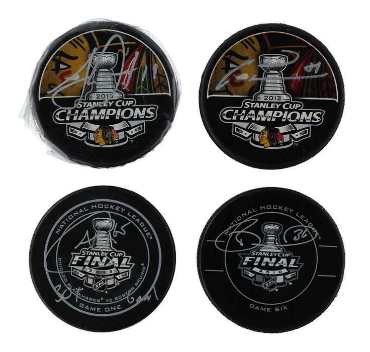 Chicago Blackhawks Signed Stanley Cup Puck Collection 14 Pucks