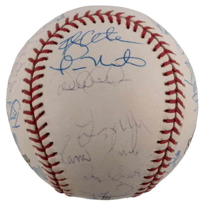 2001 New York Yankees AL Champs Team Signed World Series Baseball JSA COA