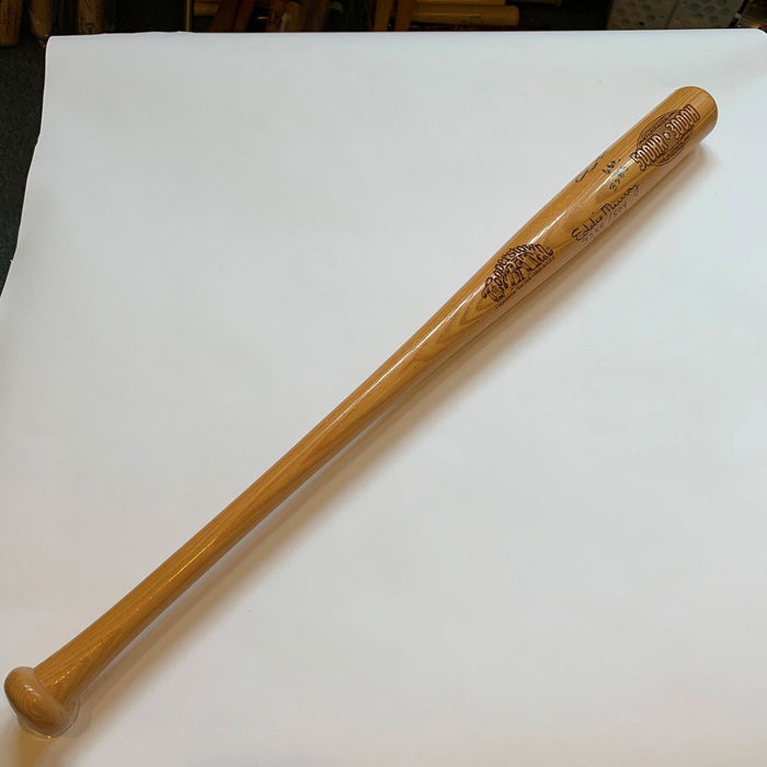 Willie Mays 660 Home Runs 3283 Hits Eddie Murray 504 HR 3255 Signed Bat JSA COA