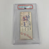 Sammy Sosa Signed 1989 MLB Debut Ticket PSA DNA Auto Grade 10 One Of One 1/1