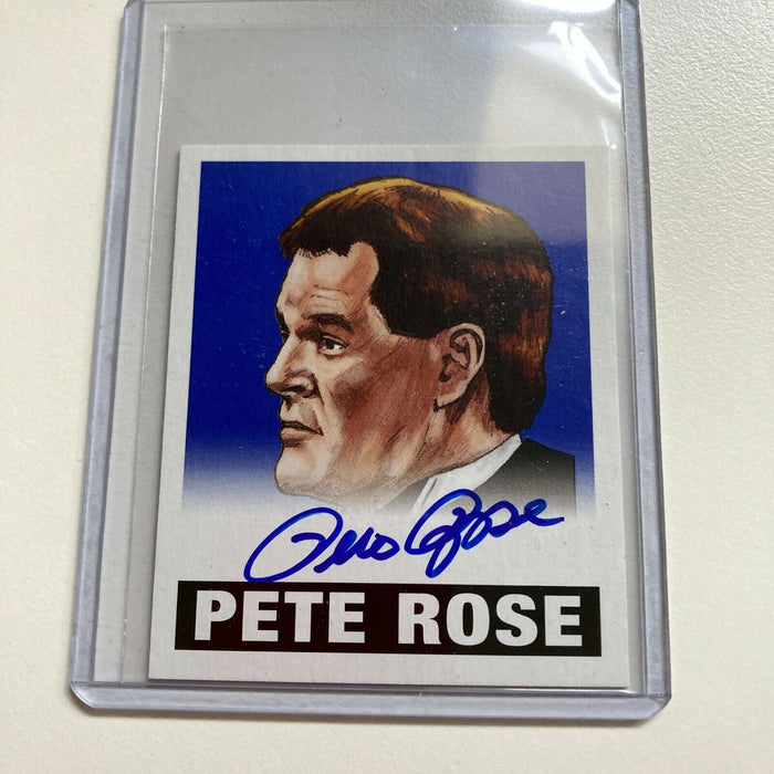 2012 Leaf Wrestling Pete Rose #5/10 Auto Signed Autographed Baseball Card