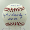 Ronald Rollie Glen Fingers Signed & Heavily Inscribed Stat MLB Baseball PSA COA