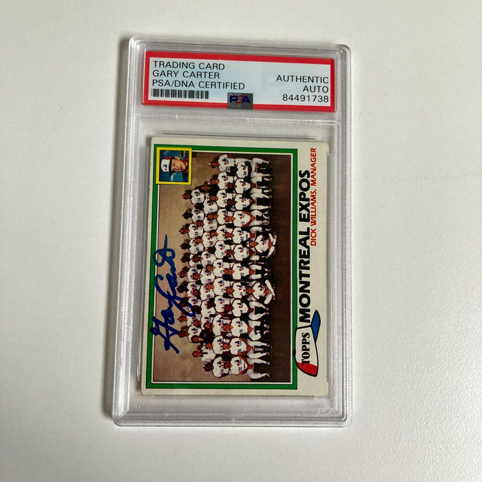 1981 Topps Gary Carter Signed Baseball Card PSA DNA COA