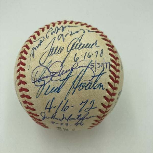 Nolan Ryan Tom Seaver Bob Gibson No Hitter Multi Signed Baseball JSA COA