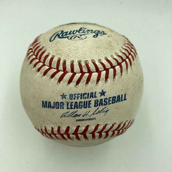 Eugenio Suarez First Game MLB Debut Signed Game Used Baseball MLB Authentic Holo
