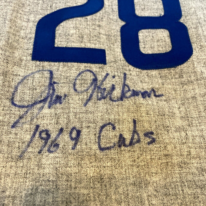 Rare Jim Hickman Signed Inscribed Authentic 1969 Chicago Cubs Jersey JSA COA