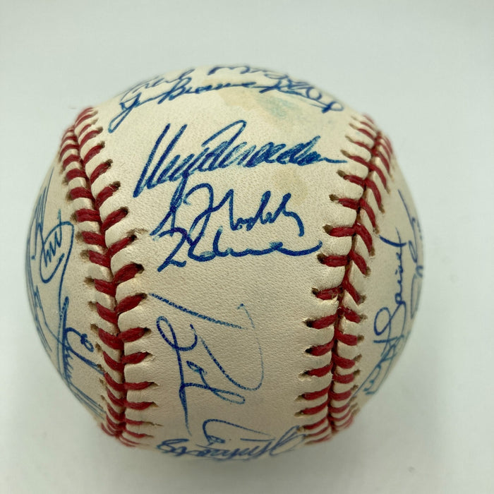 1995 Atlanta Braves World Series Champs Team Signed W.S. Baseball Beckett COA