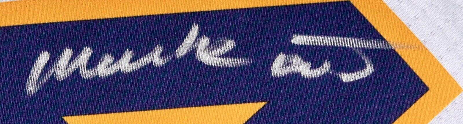 Kobe Bryant "Mamba Out" Signed #24 Authentic Los Angeles Lakers Jersey Panini