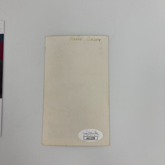 Harry Craft Signed Original 1946 Snapshot Photo Cincinnati Reds JSA COA