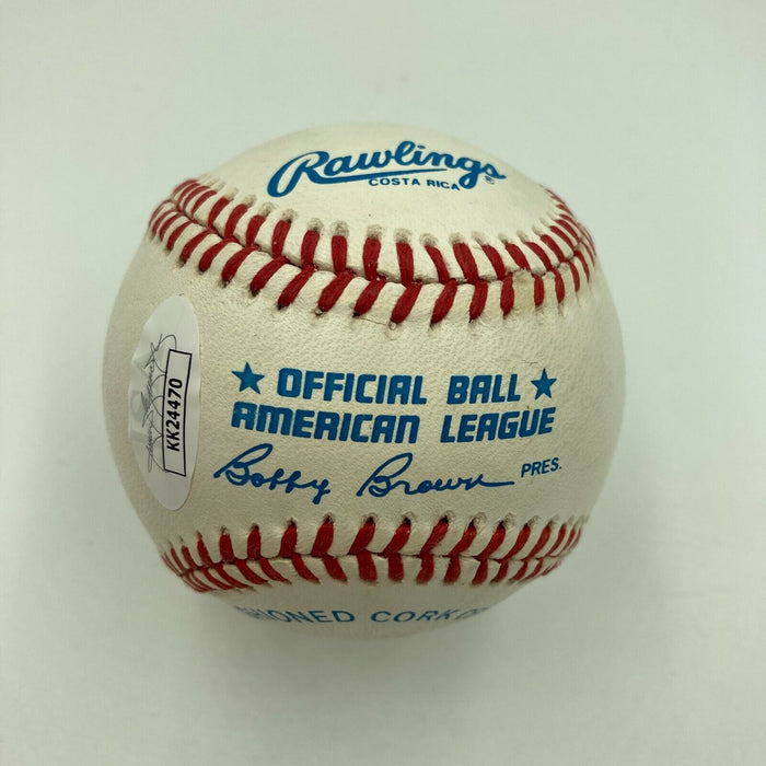 George Foreman Signed Autographed American League Baseball JSA COA