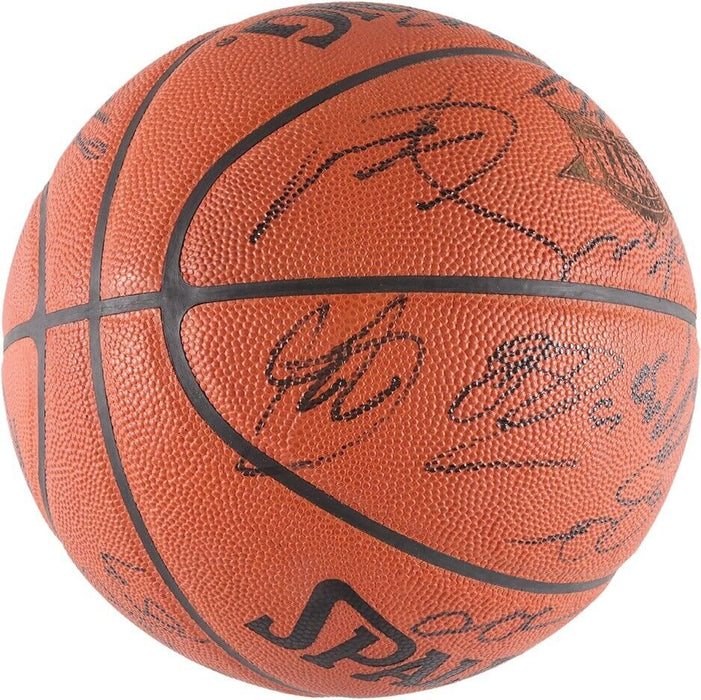 Kobe Bryant & Lebron James 2005 All Star Game Team Signed Basketball PSA DNA COA