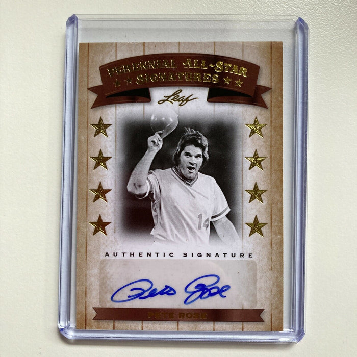 2011 Leaf Pete Rose #3/17 Auto Signed Autographed Baseball Card