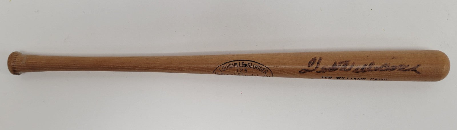 Ted Williams Signed Vintage Mini Louisville Slugger Baseball Bat JSA COA