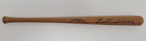Ted Williams Signed Vintage Mini Louisville Slugger Baseball Bat JSA COA