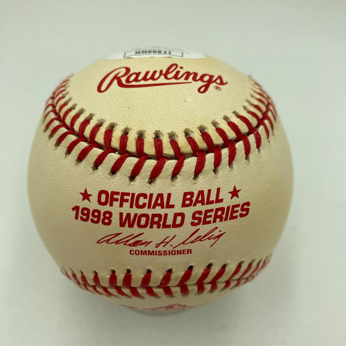 John Sterling 1998 W.S. Champs 125-50 Signed 1998 World Series Baseball JSA COA