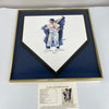 Beautiful Mickey Mantle No. 7 Signed Hand Painted Art Home Plate JSA COA