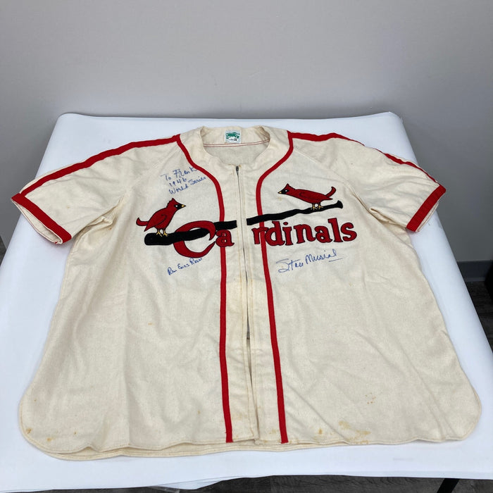 Stan Musial Signed Vintage St. Louis Cardinals Jersey 1946 World Series JSA COA
