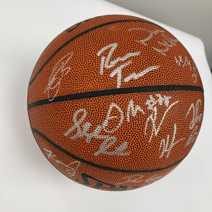 Stephen Curry Rookie 2009-10 Golden State Warriors Team Signed Basketball PSA