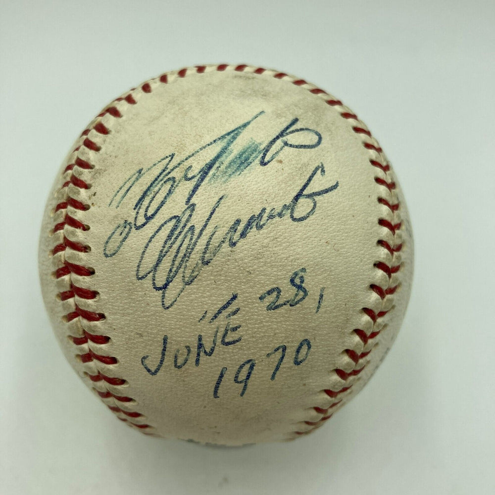 Historic Roberto Clemente Single Signed Baseball Final Game Forbes Field JSA COA